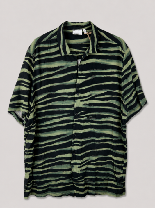 ASOS DESIGN - Shirt - Green And Black - size: XL