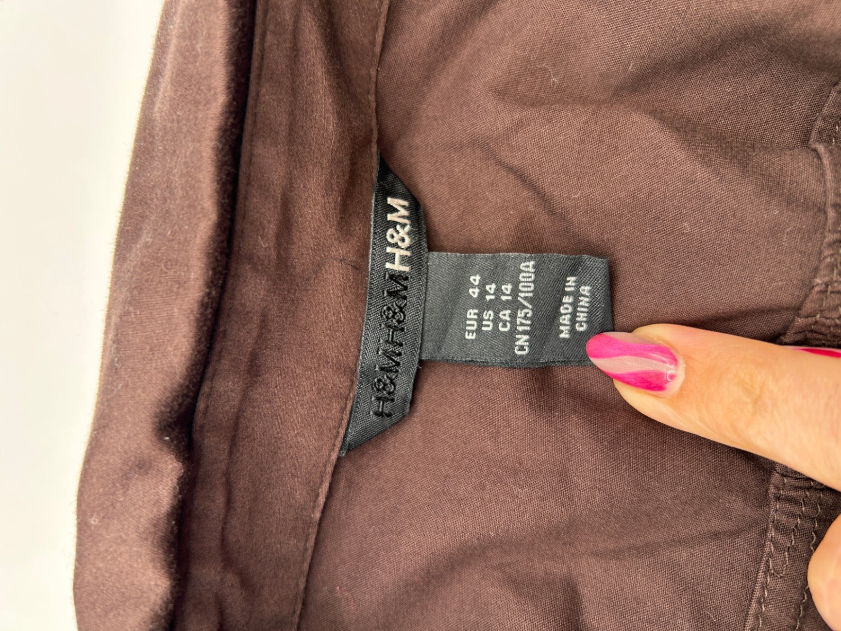 H&M Blouse 44 Brown