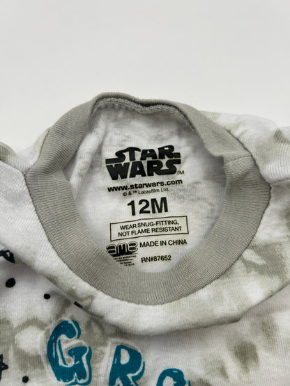 Star Wars Pajamas White and Gray with colorful accents