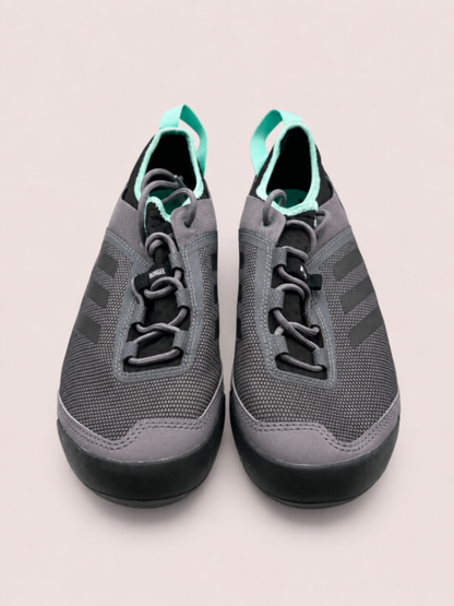 Adidas Sneakers Gray and black with mint green accents