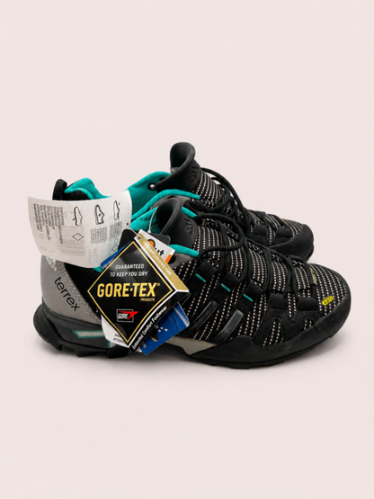 adidas Trail Running Shoes Black with teal accents