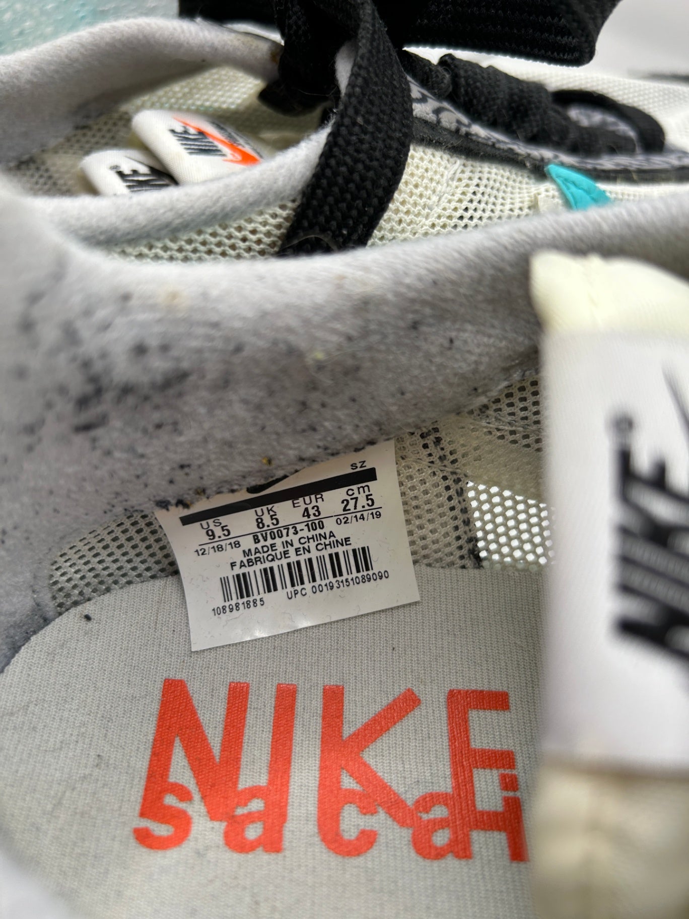Nike Sneakers White, Black, Turquoise, Light Gray