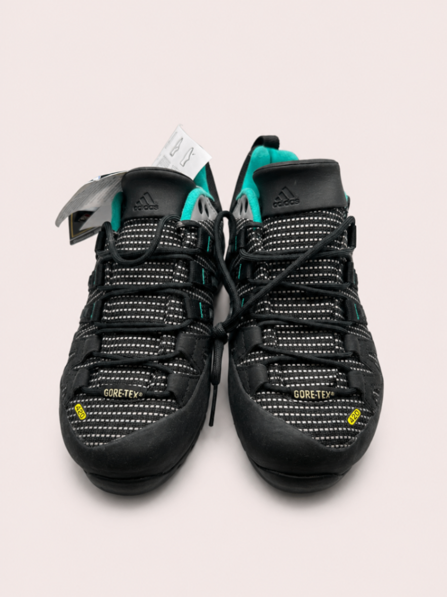 adidas Trail Running Shoes Black with teal accents