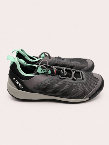 Adidas Sneakers Gray and black with mint green accents
