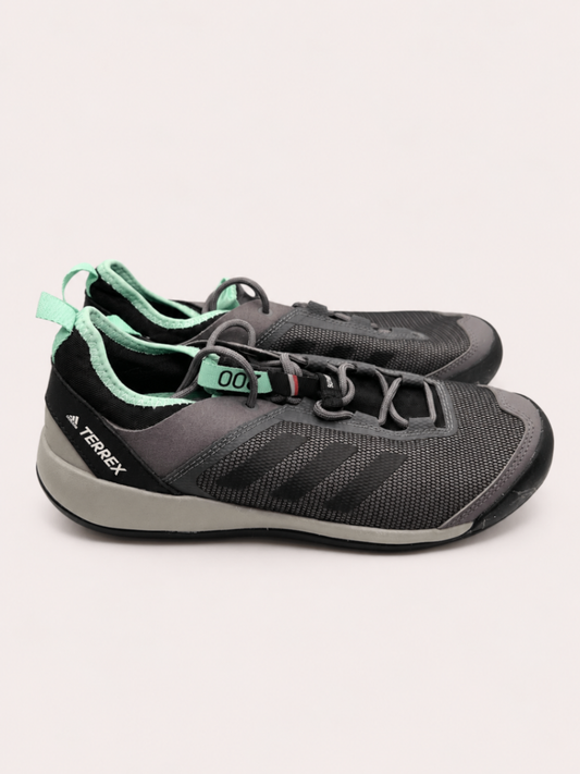 Adidas Sneakers Gray and black with mint green accents