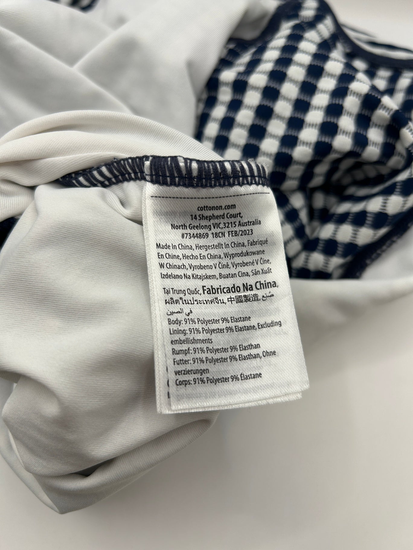Unknown Long Sleeve T-Shirt Navy and White