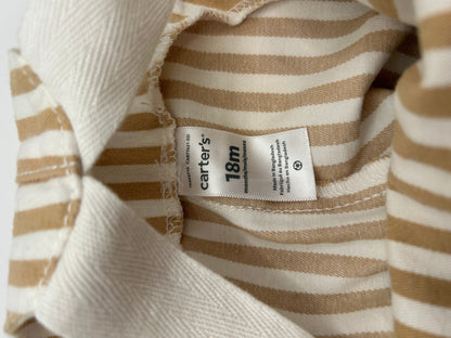 Carters Jumpsuit Beige and white