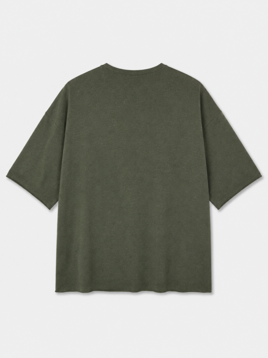 PRJCT AMS - Henley Shirt - Green - size: M
