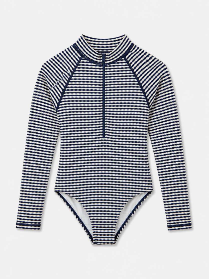 Unknown Long Sleeve T-Shirt Navy and White
