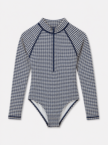 Unknown Long Sleeve T-Shirt Navy and White