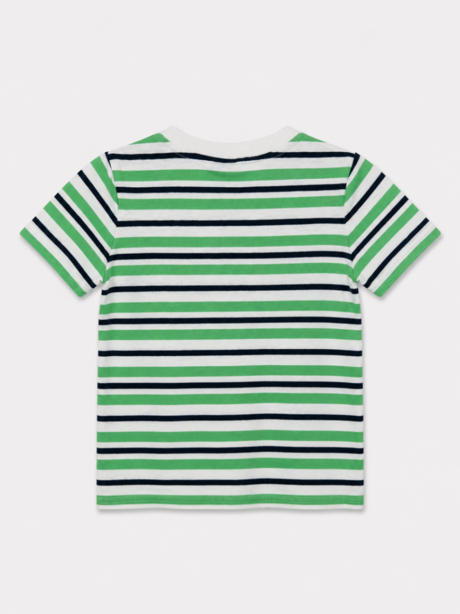 Janie and Jack T-Shirt Green, White, Black