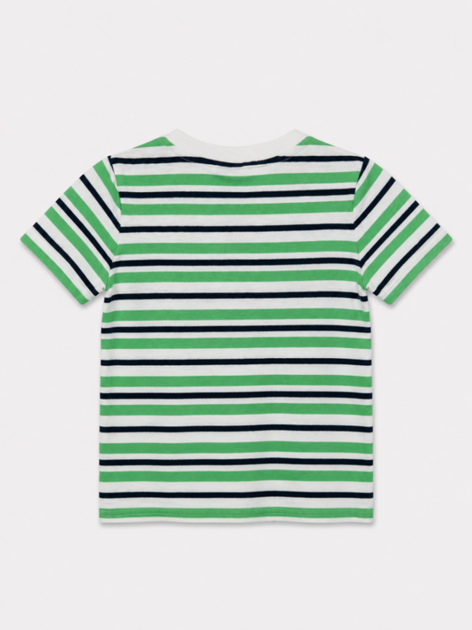 Janie and Jack T-Shirt Green, White, Black