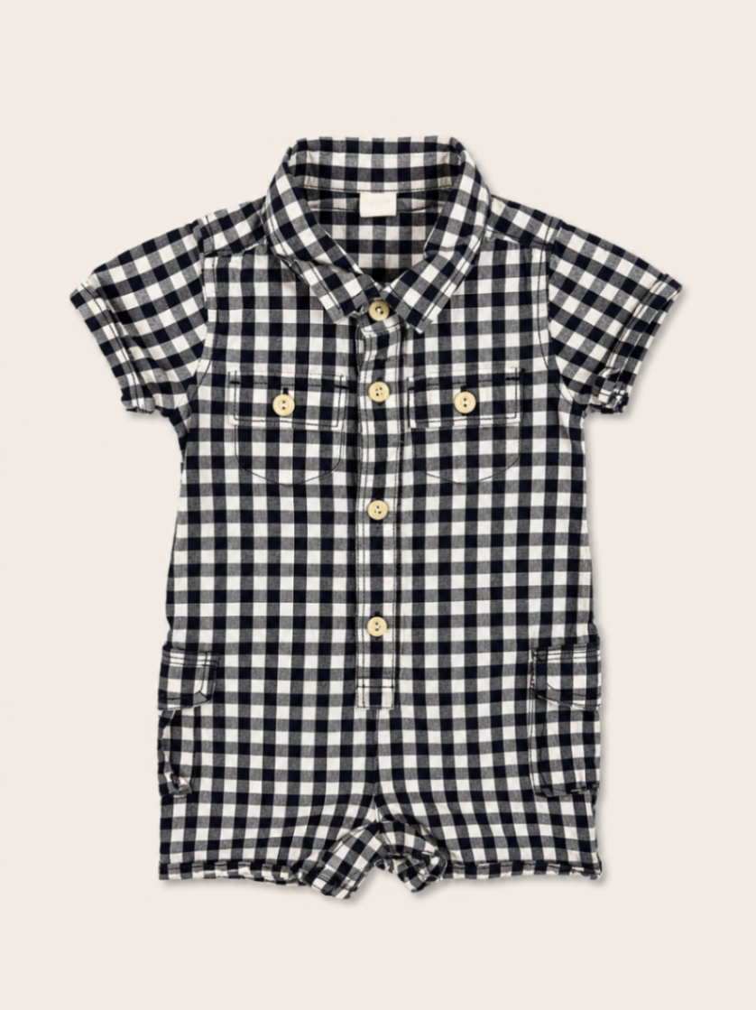 Baby Gap Romper Black and White