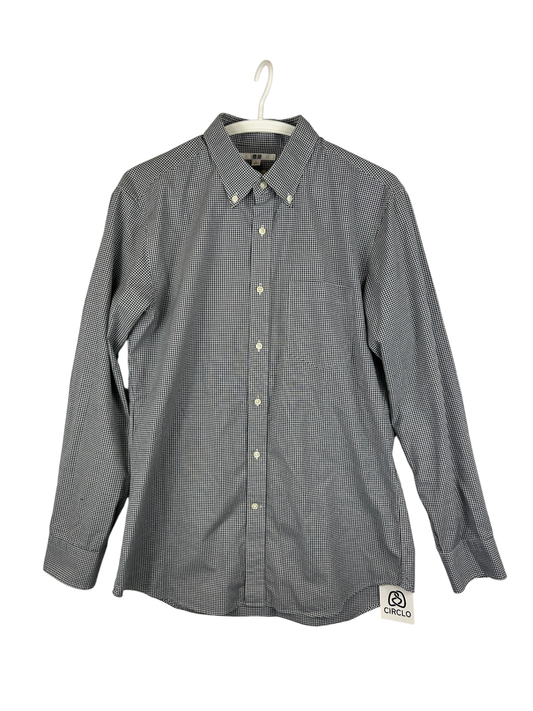 Uniqlo Shirt L Black and White Check