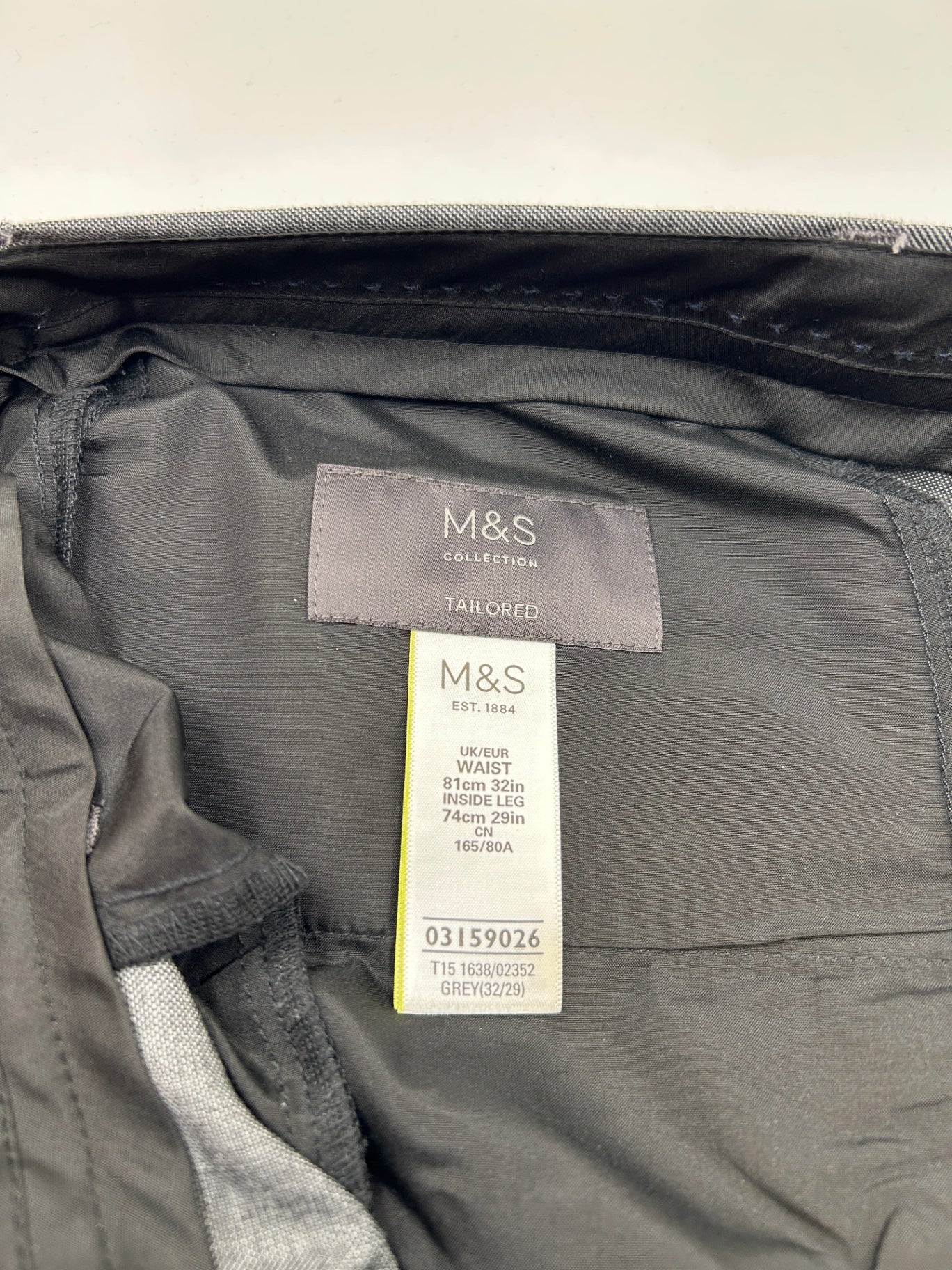 M&S Collection Pants 32 Gray