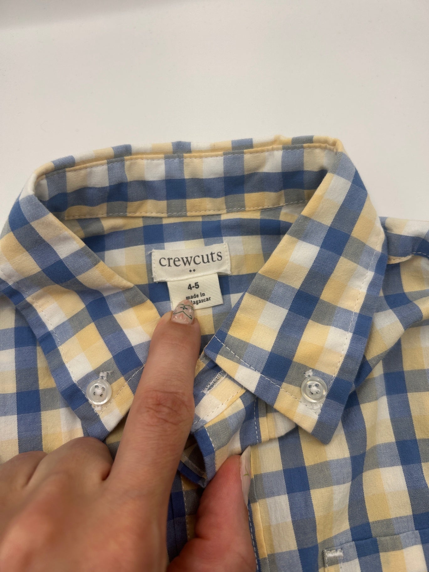 crewcuts checkered shirt 4-5