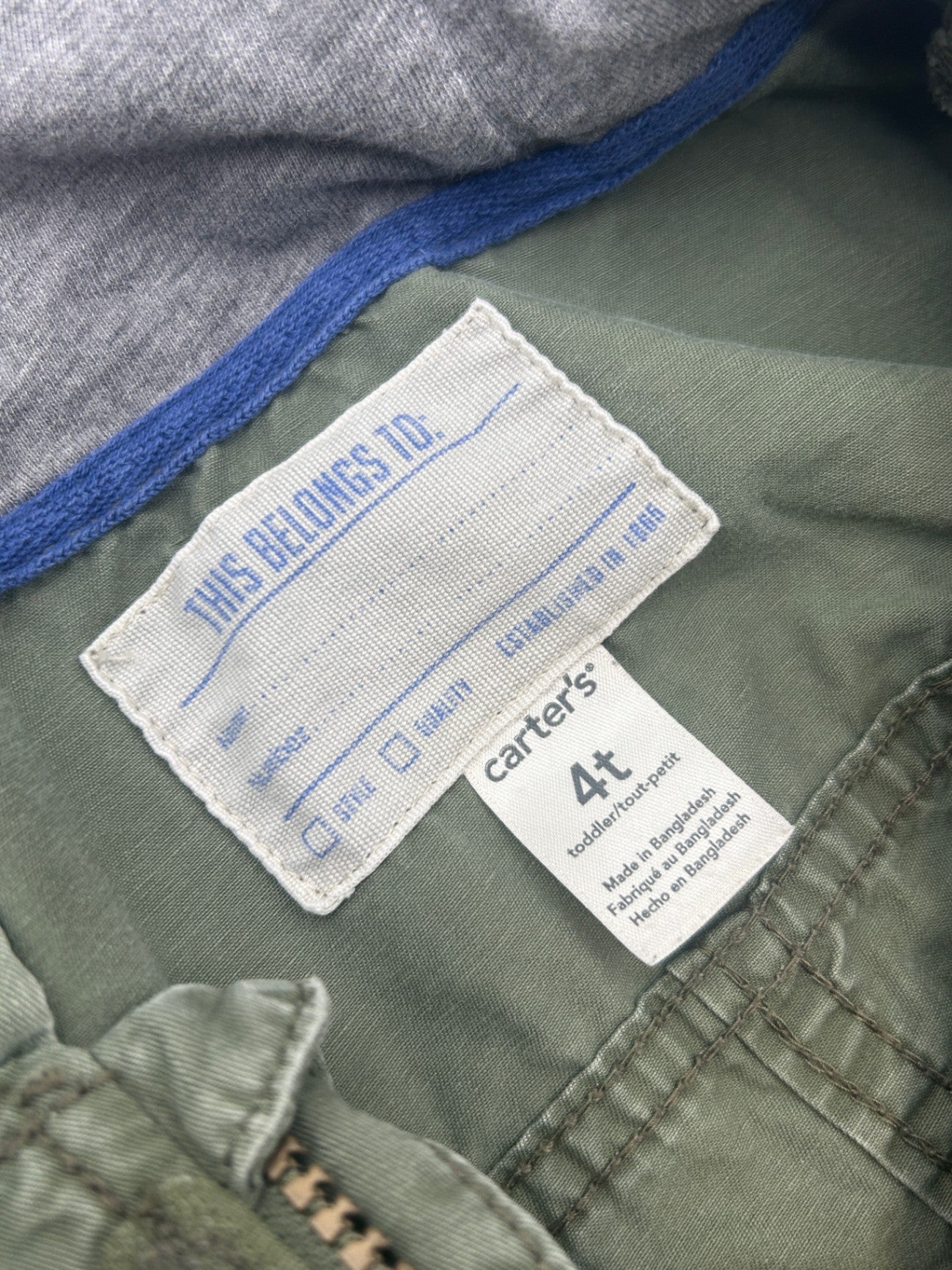Carter's Jacket Olive green 4T