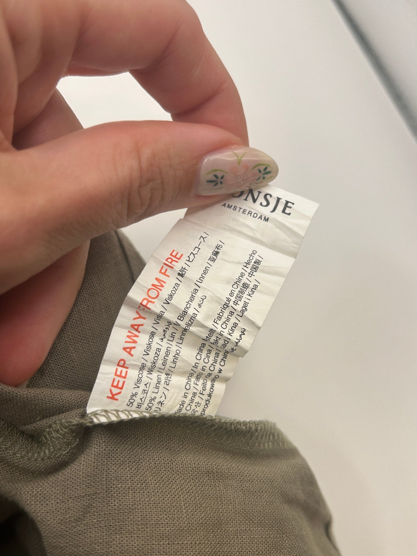 Donsje Shirt Olive 1-2Y