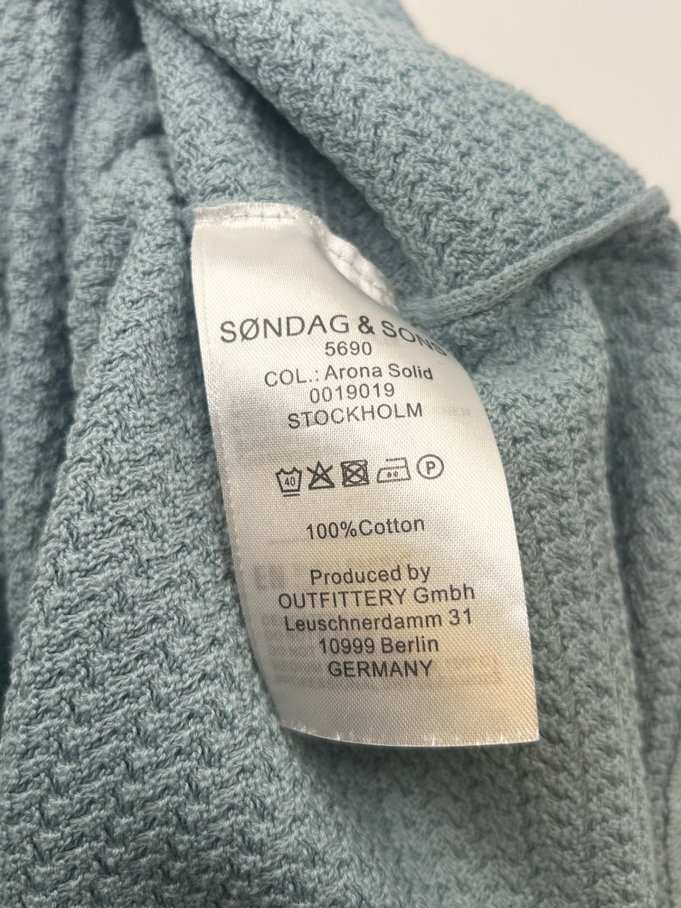 SONDAG & SONS Sweatshirt L Light gray