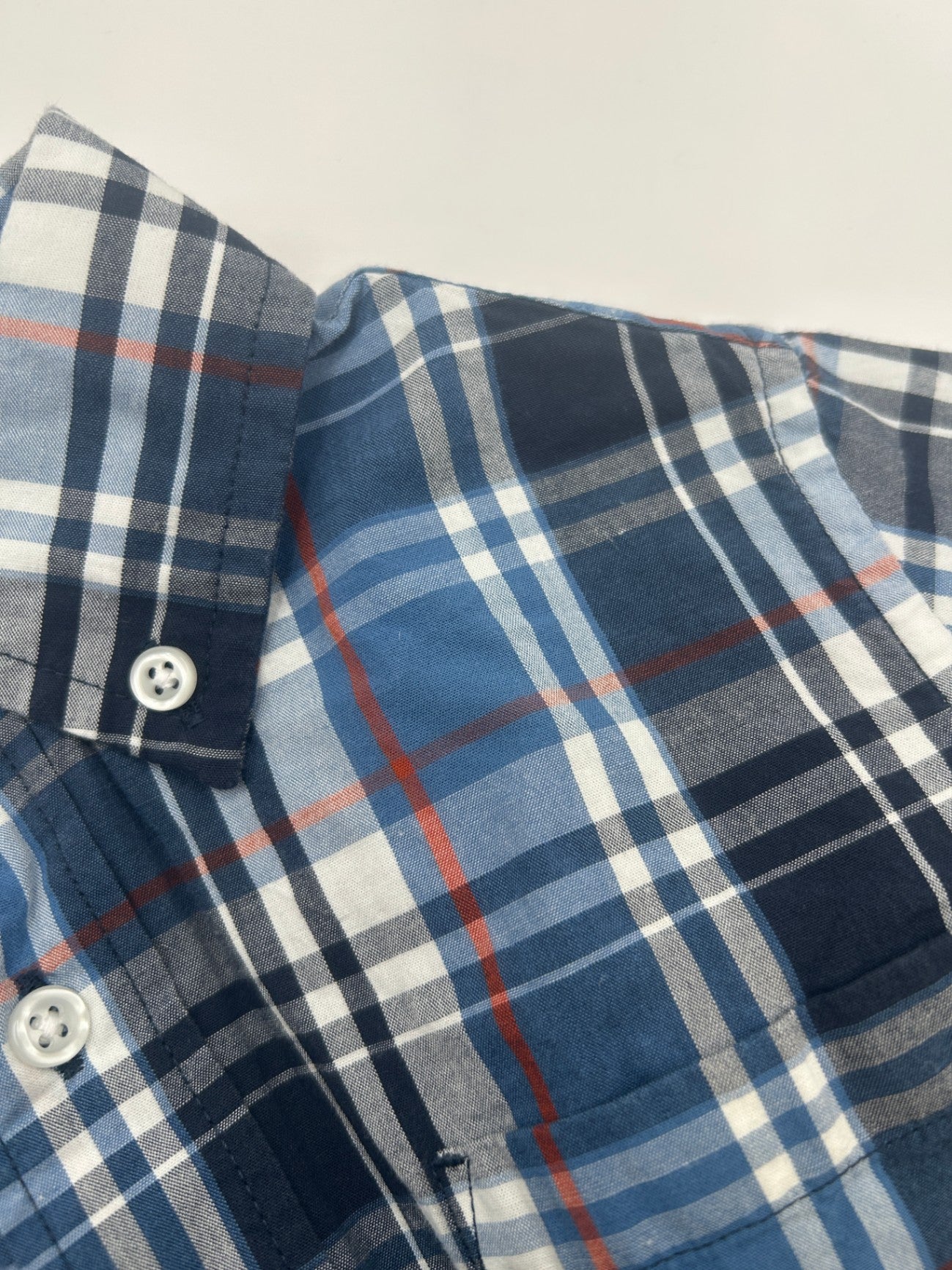 Crewcuts Shirt Blue, Black, White, Red 4-5