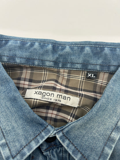 Xagon Man Shirt Light Blue XL