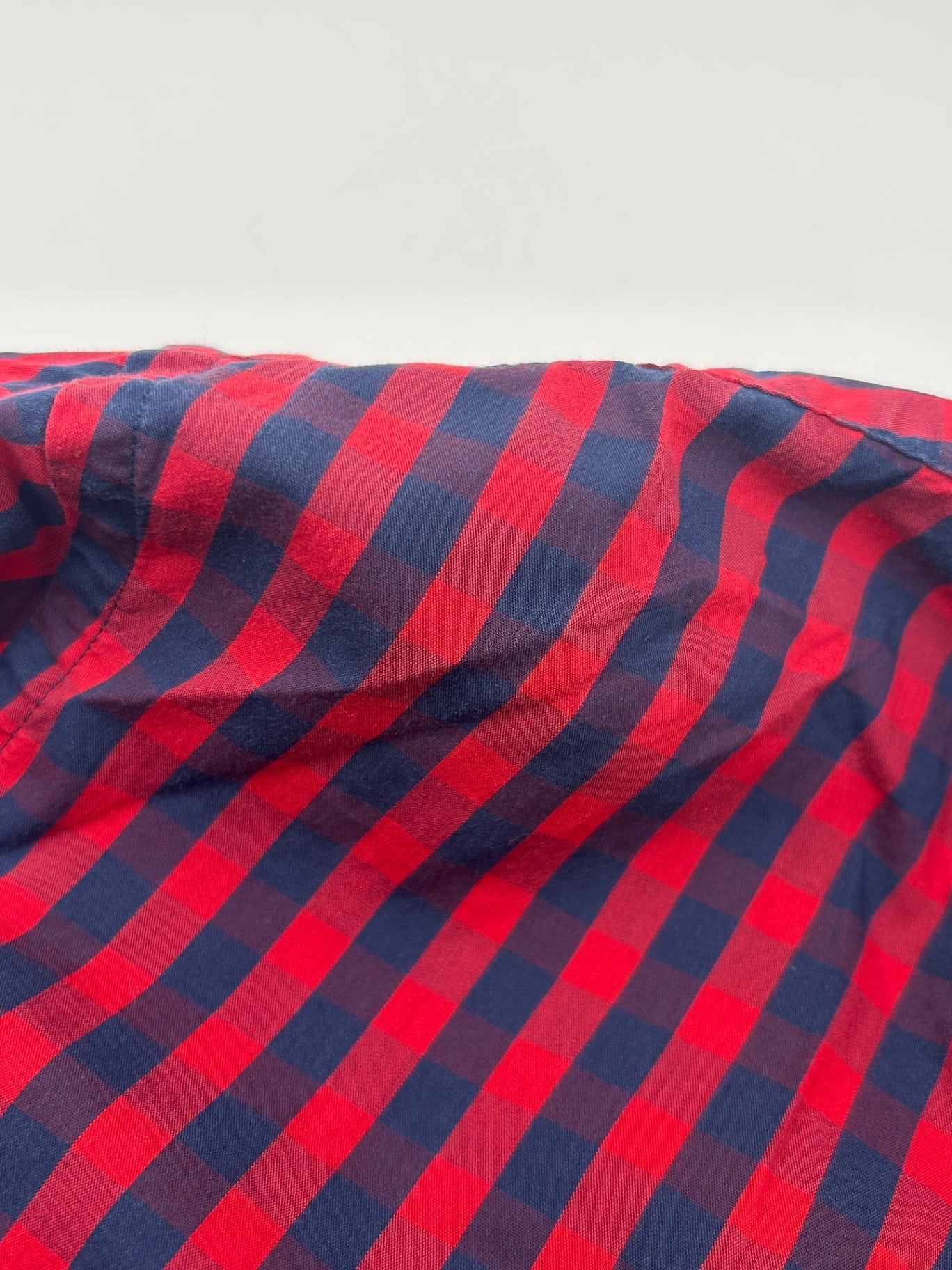 Zara Man Shirt Red and navy blue L