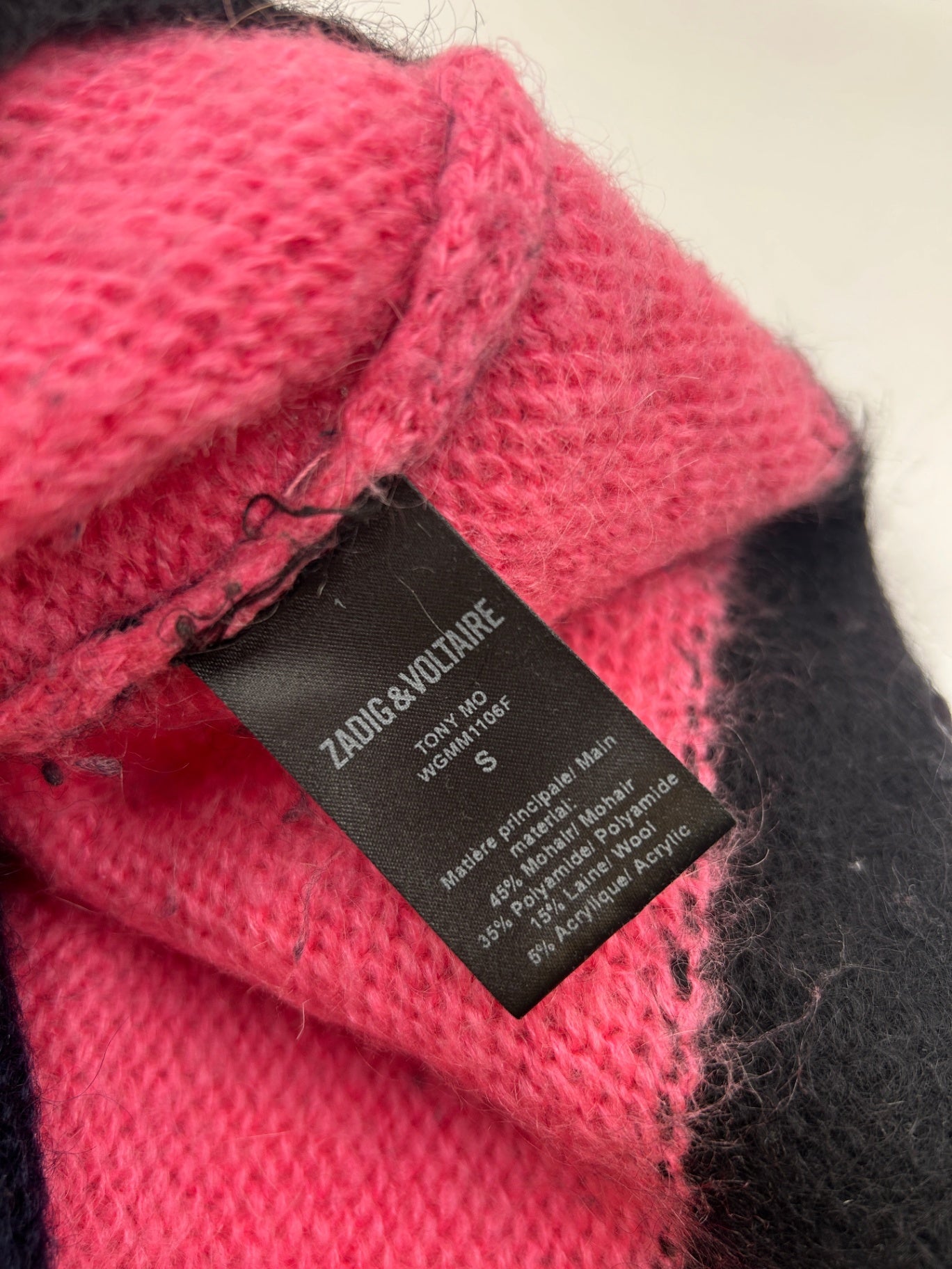 Zadig & Voltaire Sweater M Navy blue, Pink, Black