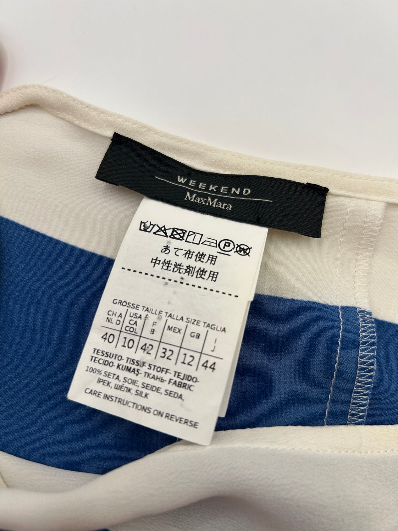 Max Mara Dress IT42 Cream/White, Blue, Pink, Green, Yellow