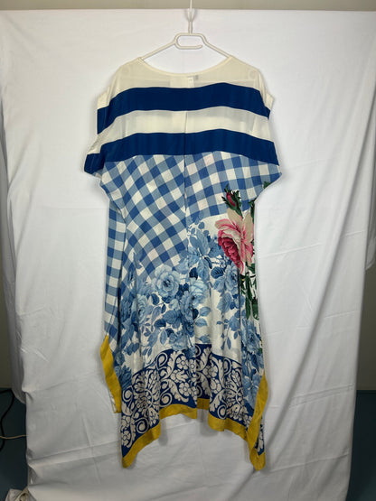 Max Mara Dress IT42 Cream/White, Blue, Pink, Green, Yellow