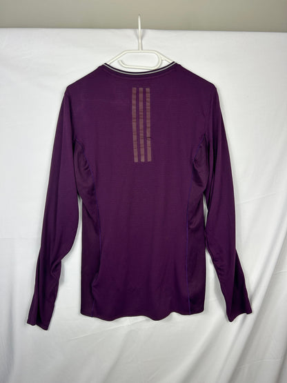Adidas Long Sleeve T-Shirt M Purple