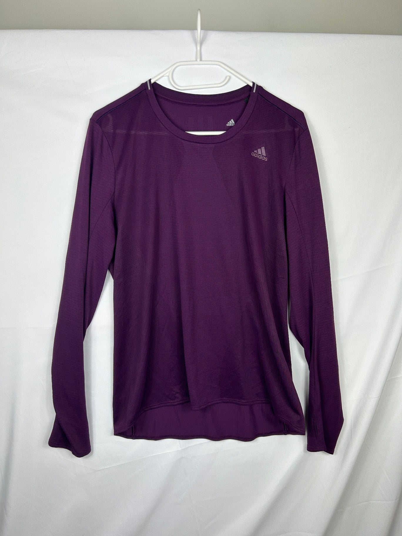 Adidas Long Sleeve T-Shirt M Purple