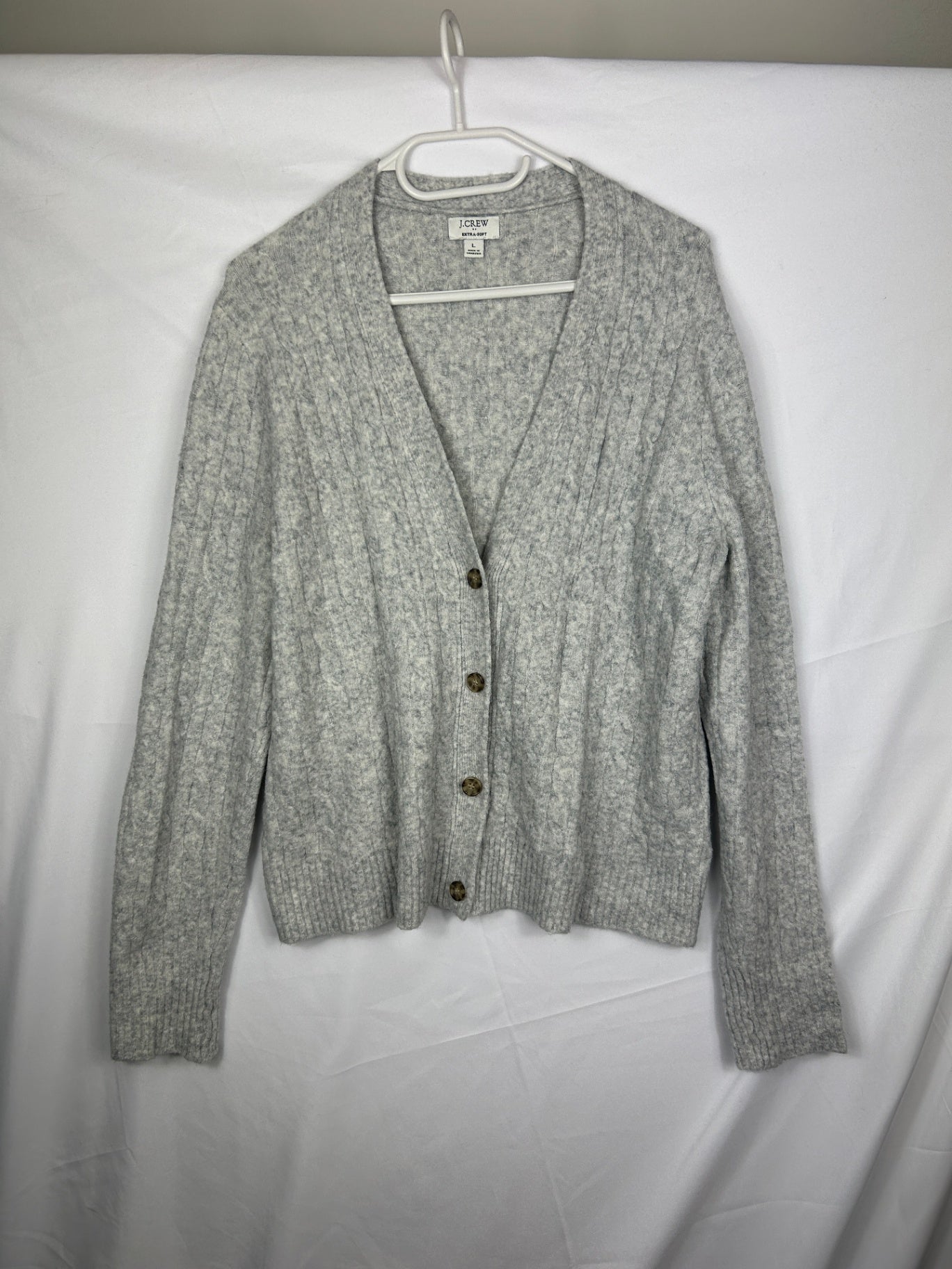 J.CREW Cardigan L Gray