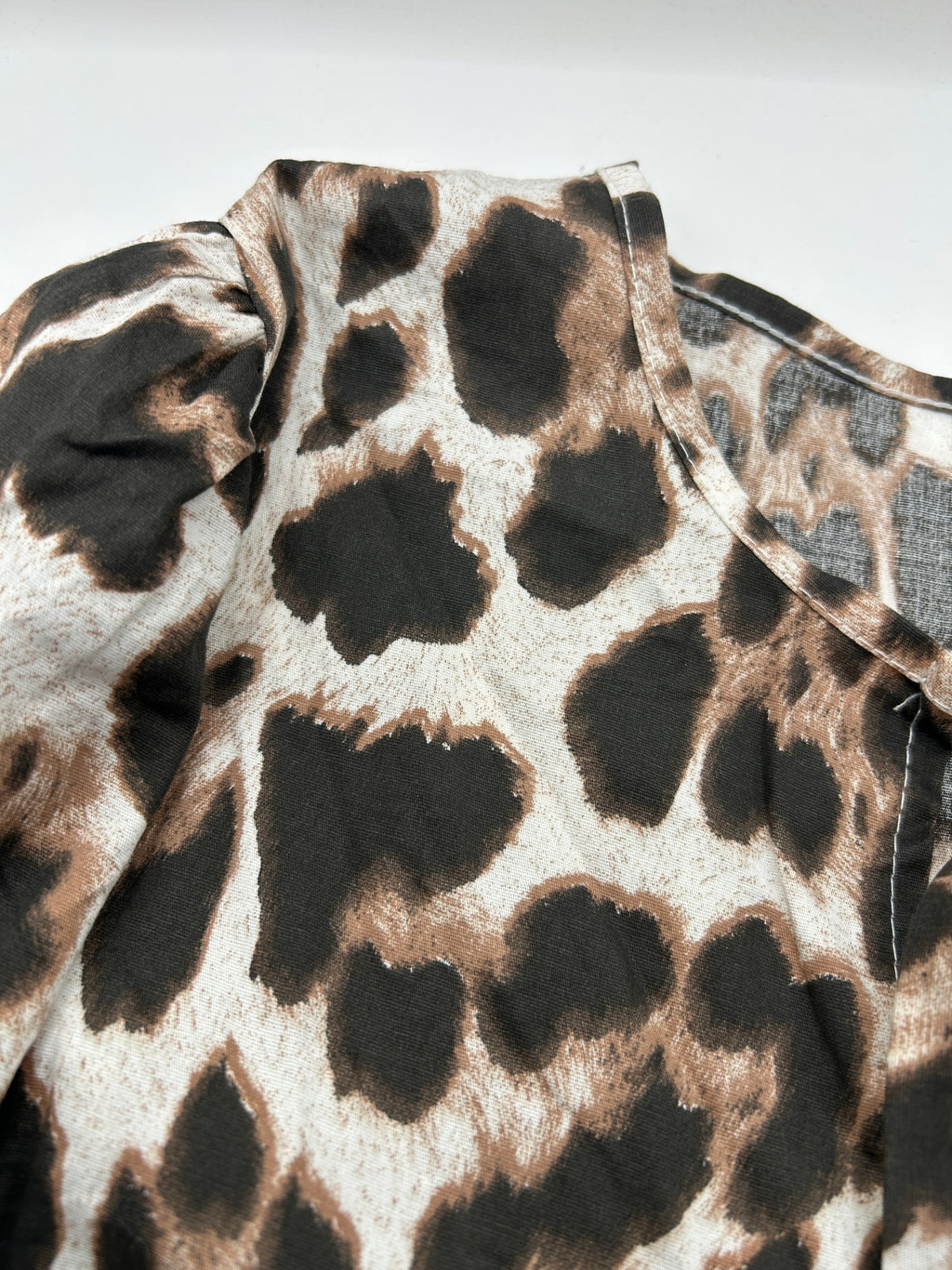 Blouse M Beige and Black
