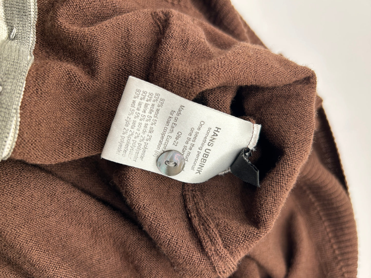 HANS UBBINK Cardigan L Brown