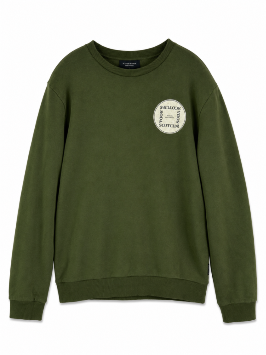 Scotch & Soda Sweatshirt L Olive green