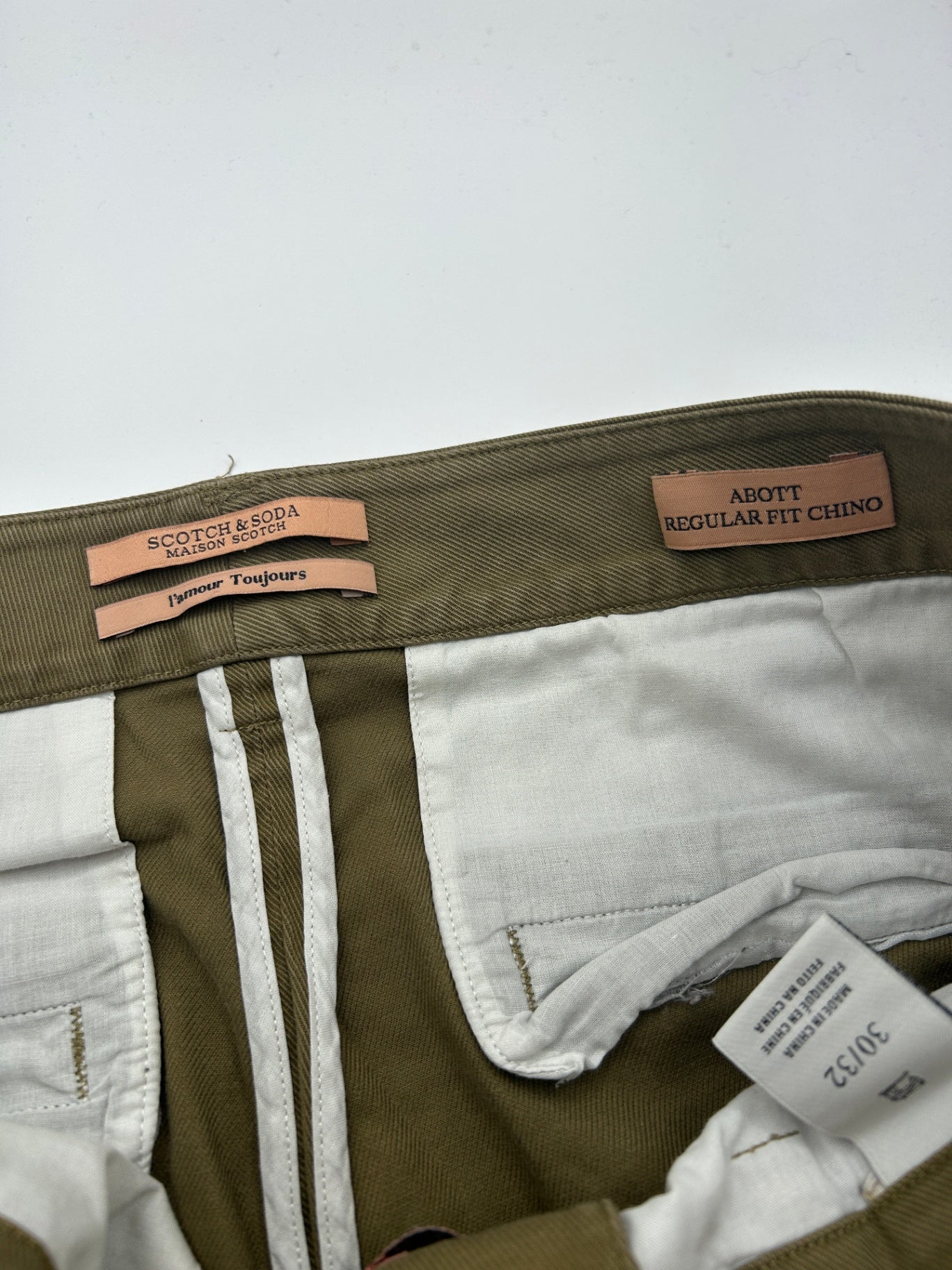 Scotch & Soda Pants Olive green 30/32