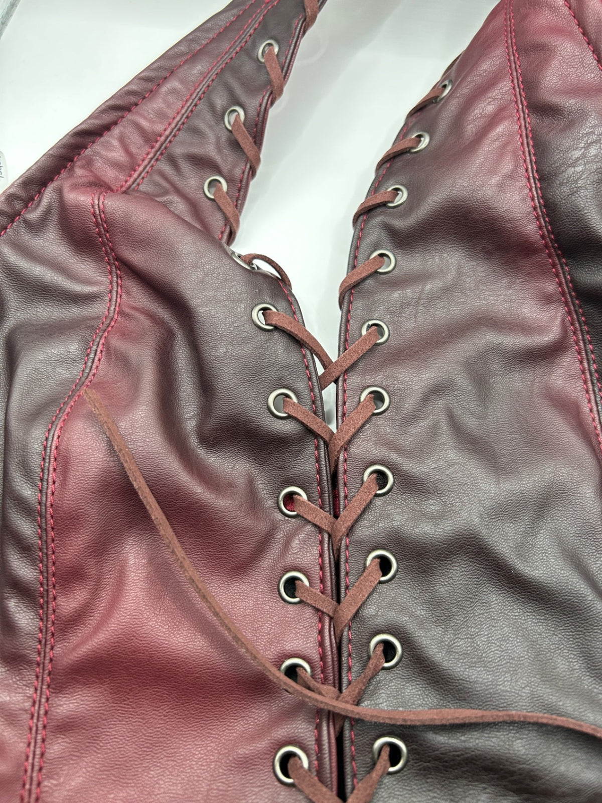 Vegan Leather Corset Jaded London UK14