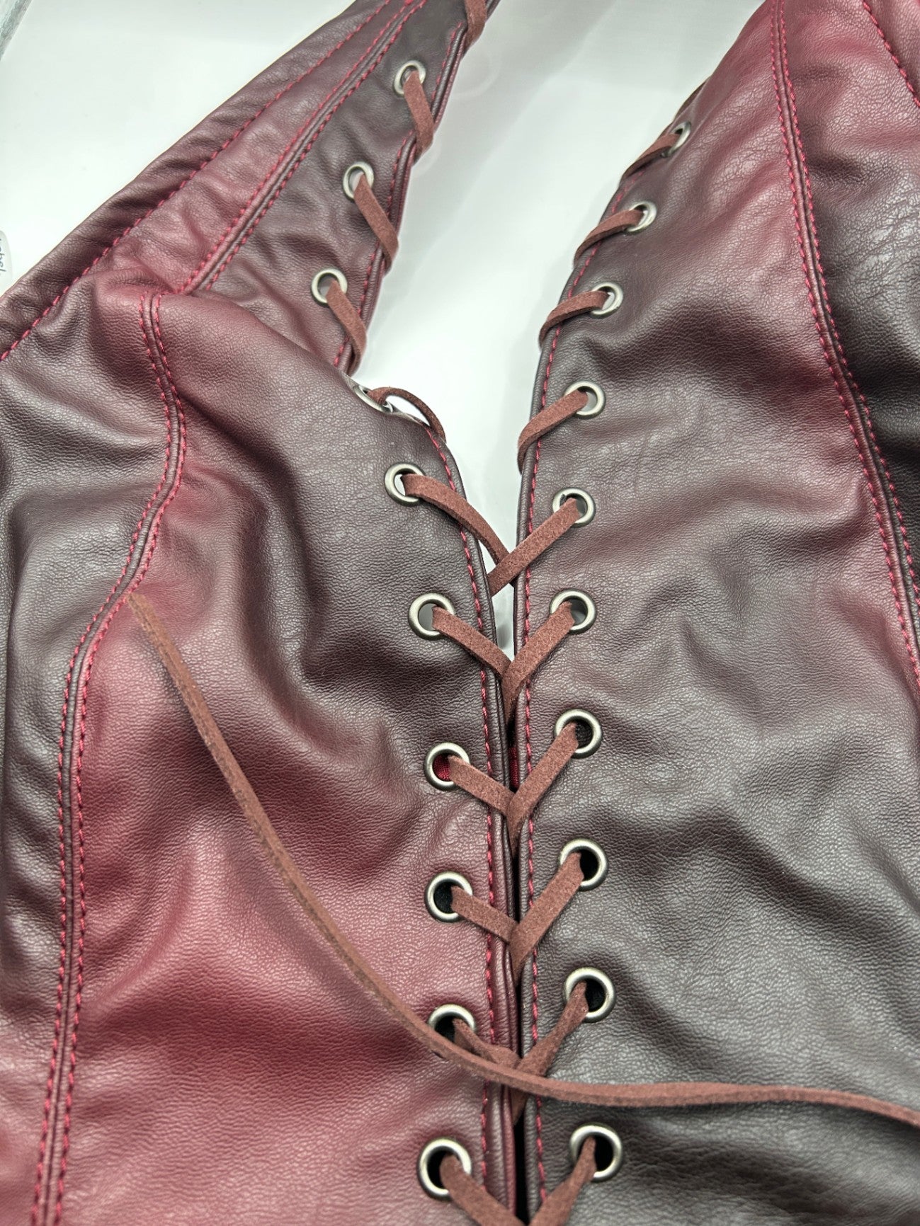 Vegan Leather Corset Jaded London UK14