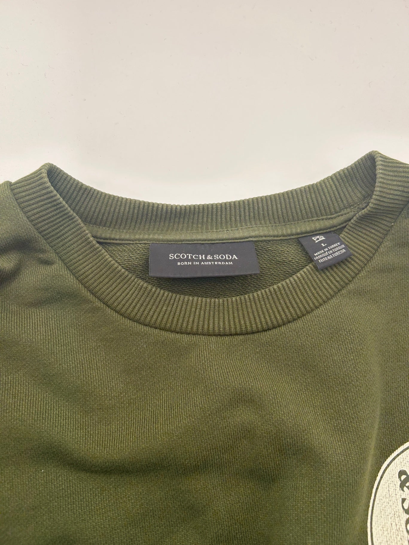 Scotch & Soda Sweatshirt L Olive green