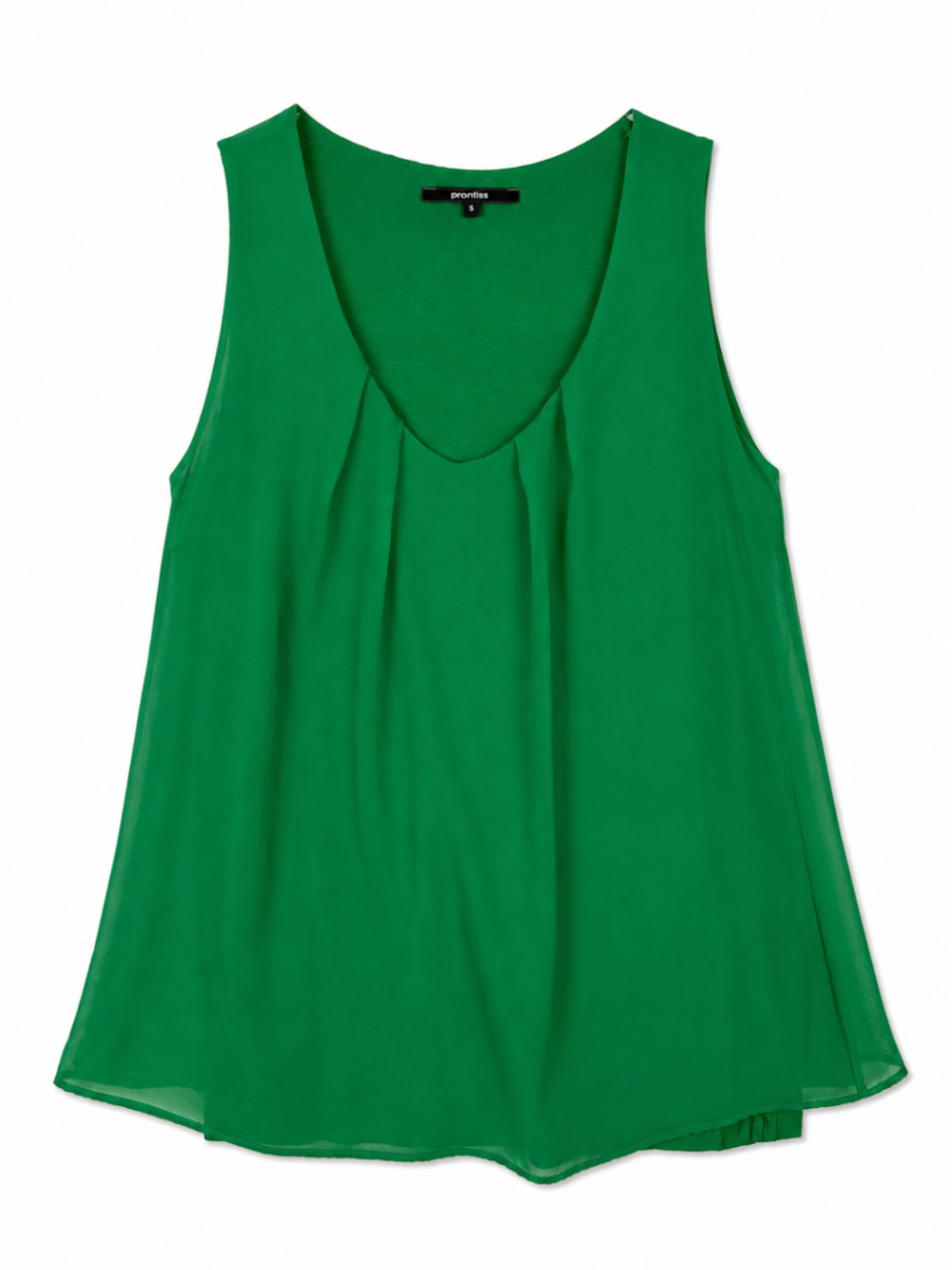 Promiss Sleeveless Top Green S