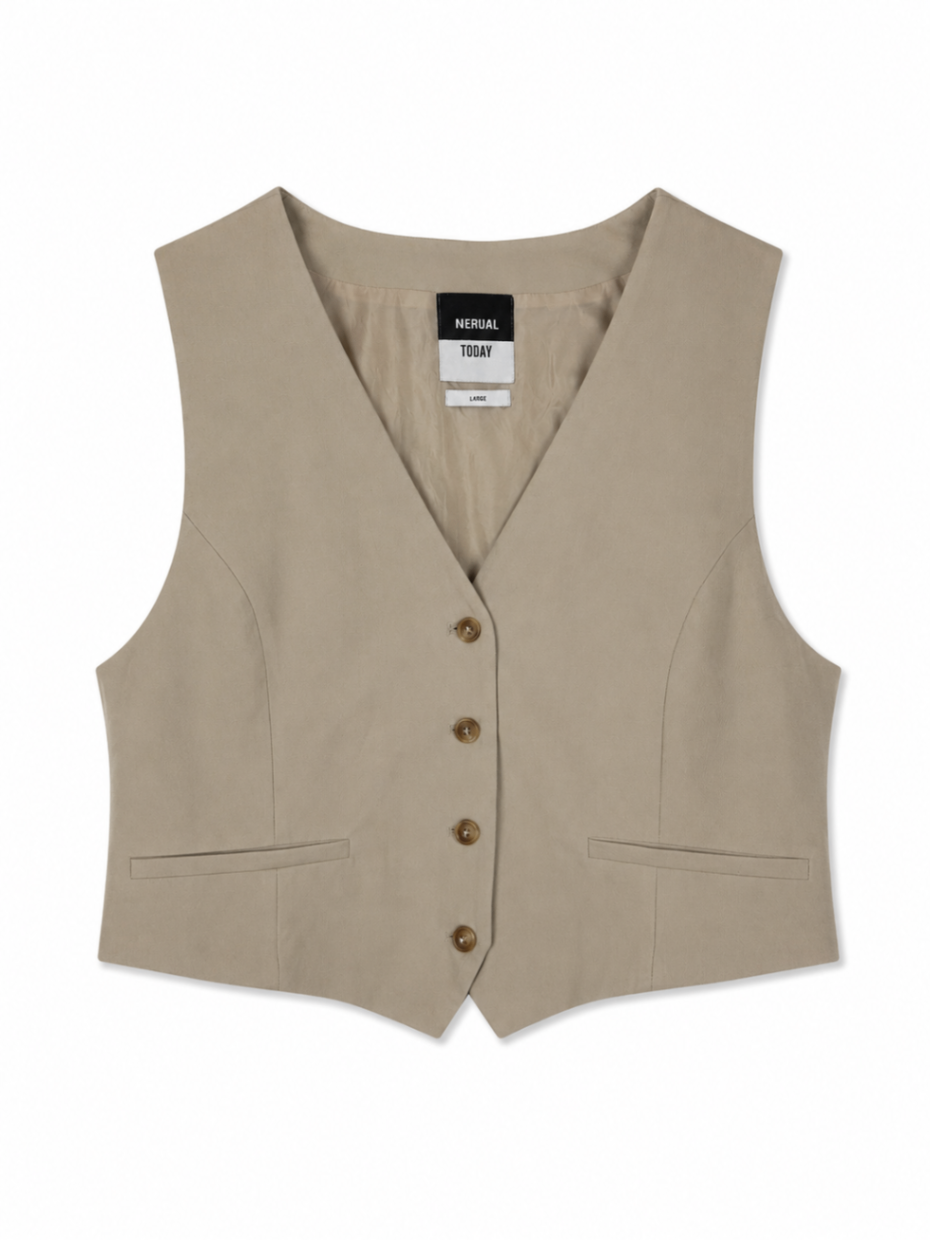 America Today Vest L Beige
