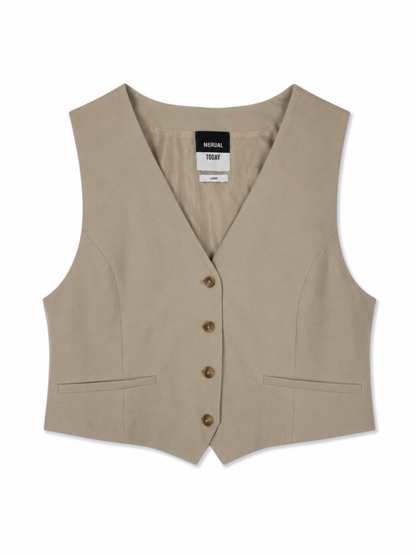 America Today Vest L Beige