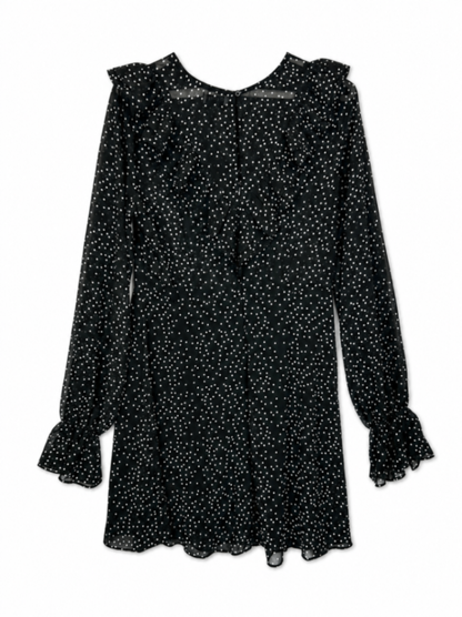 Loavies Dress M Black with white dots