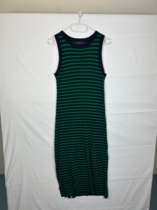 Banana Republic Dress M Green and Navy