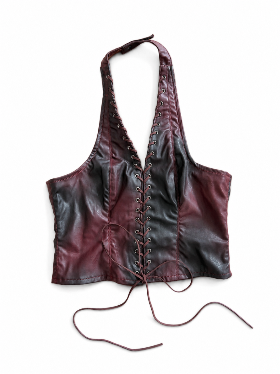 Vegan Leather Corset Jaded London UK14