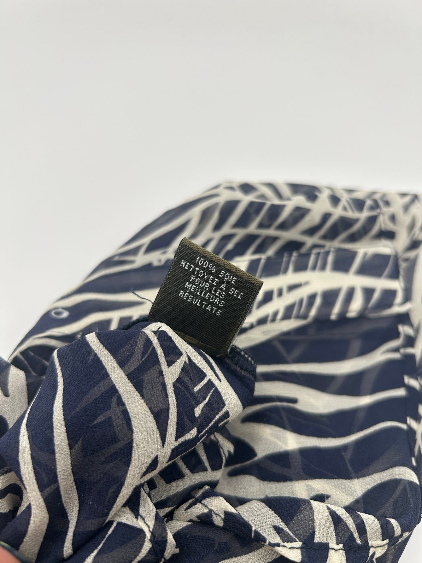 Fei Blouse 8 Navy and cream