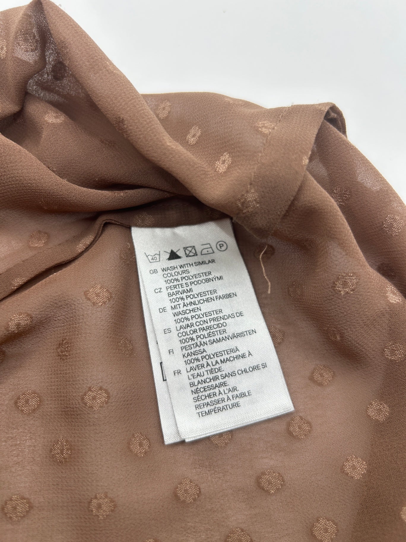 H&M Shirt Brown 42