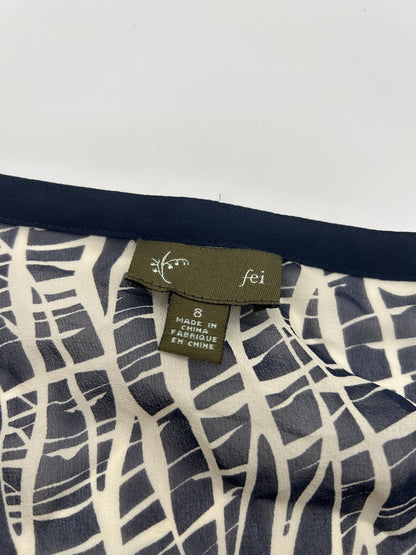 Fei Blouse 8 Navy and cream