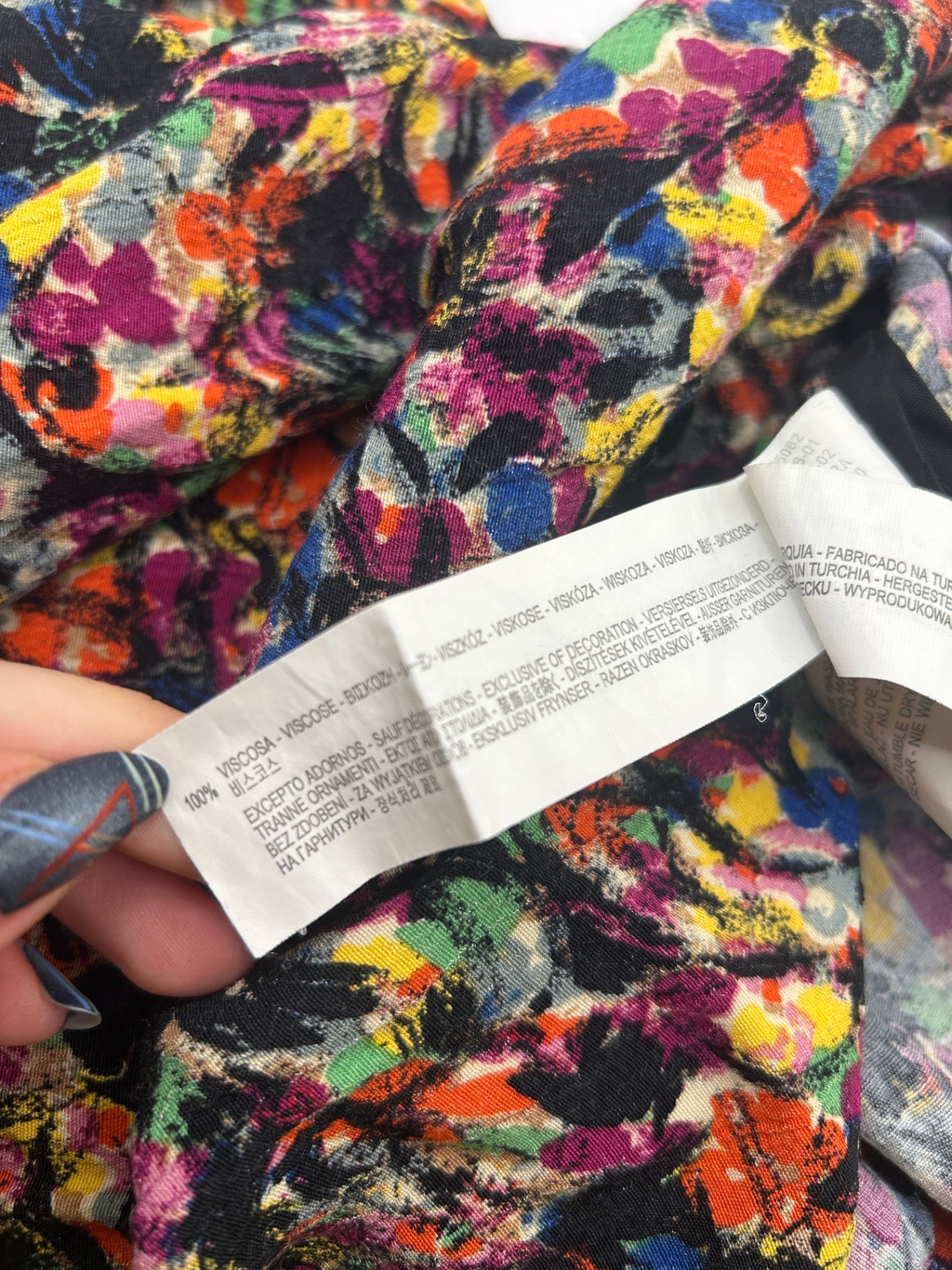 Zara Blouse M Multicolor