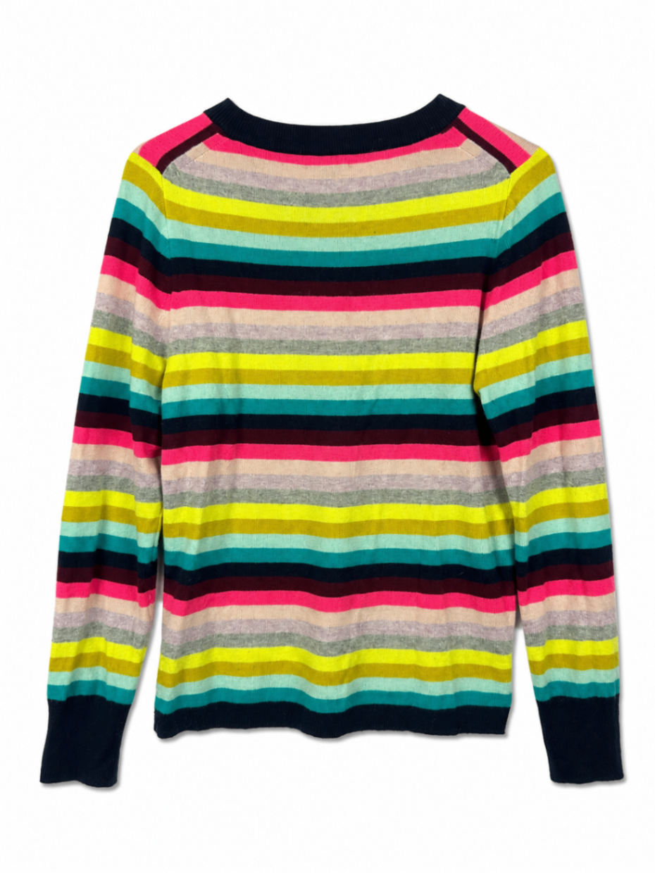 J.Crew Sweater M Multicolor (Pink, Yellow, Aqua, Black, Gray)